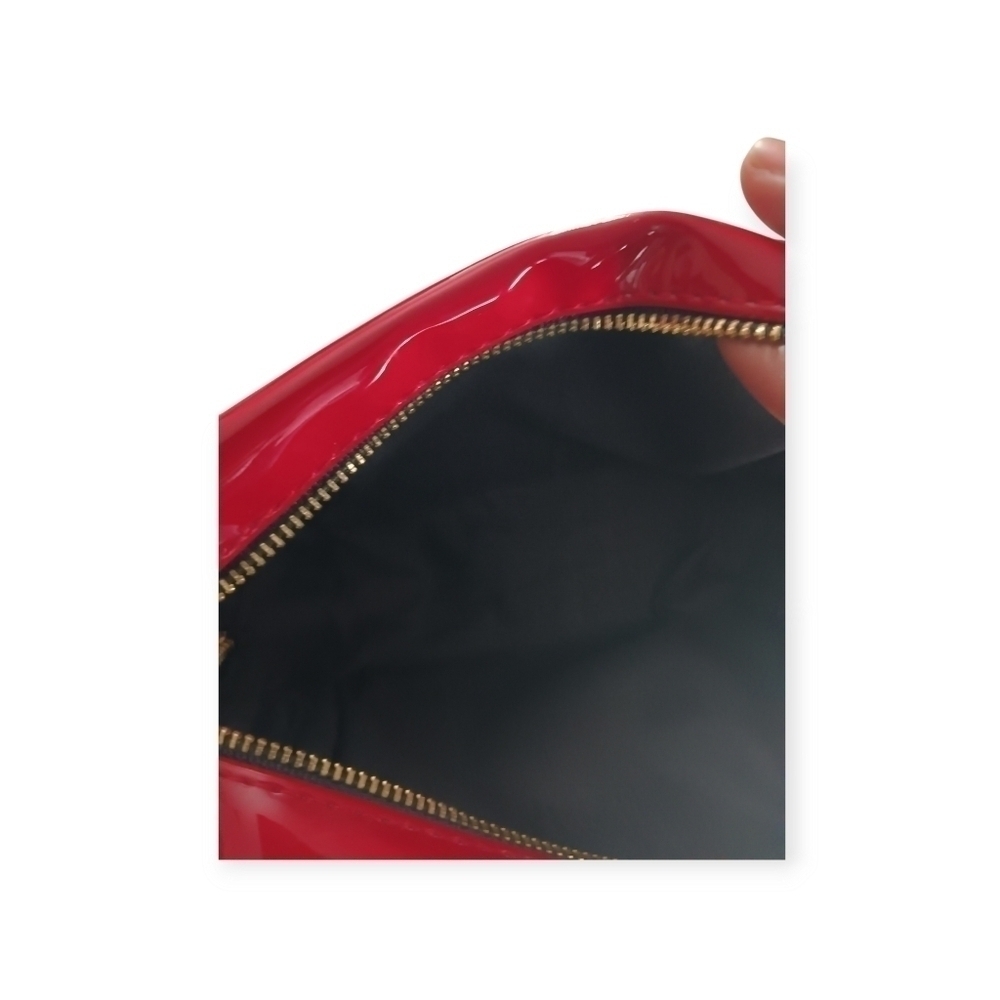 Yves Saint Laurent Red Cosmetic Bag Gold Zipper GWP - Picture 7 of 14